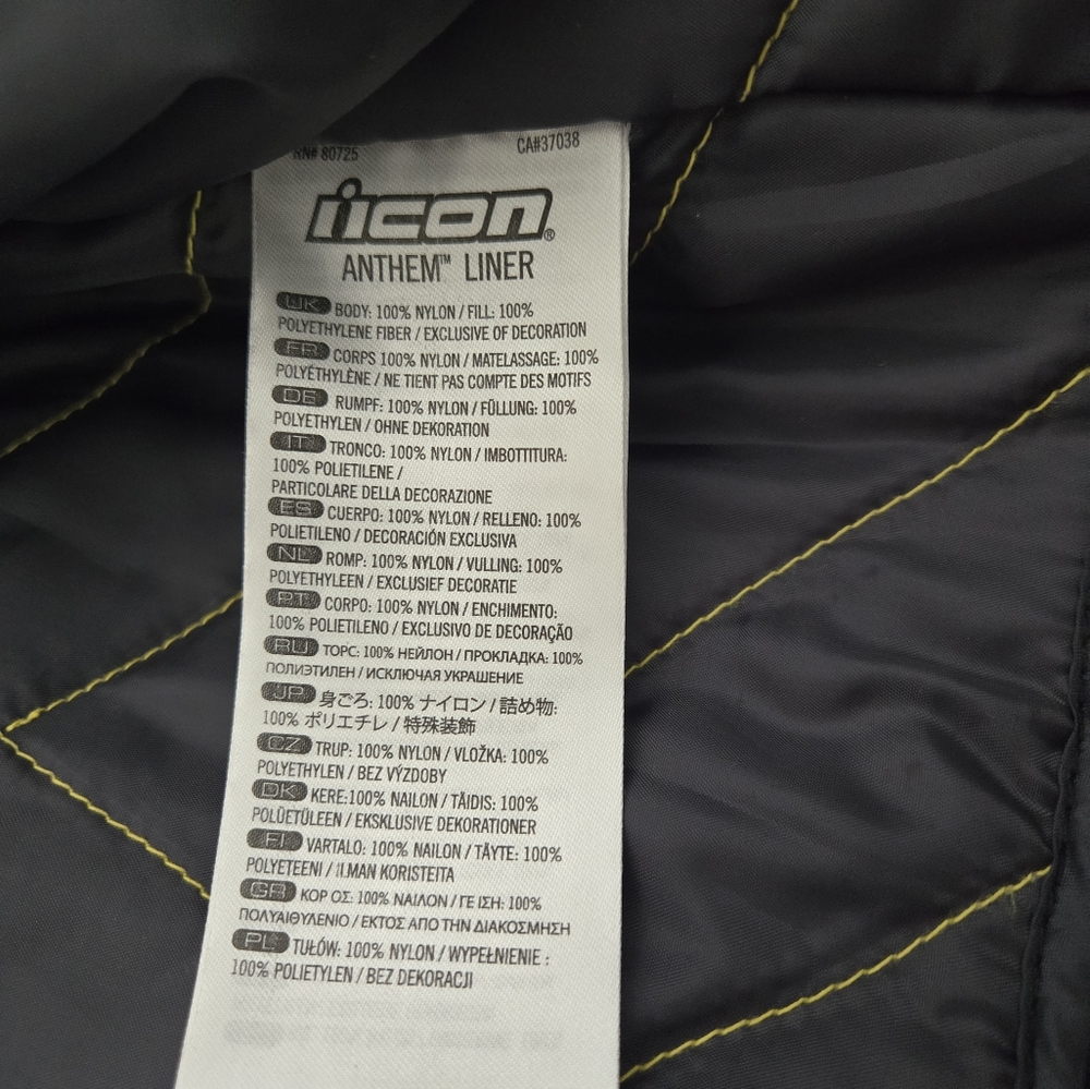 ICON Jet Black Riding Jacket - Picture 4 of 11